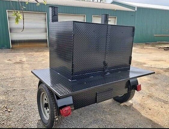 Corn Roaster 48" Grill Trailer โ Corn roaster + grill combo rig